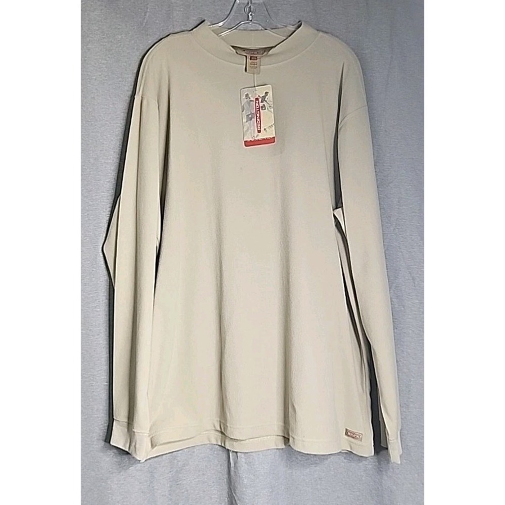 Redington Water Moc Crew Mens 2XL Rock Beige Fleece Long Sleeve Shirt SM032 NWT